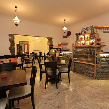 Le bar de l'hôtel Sifnos Benaki